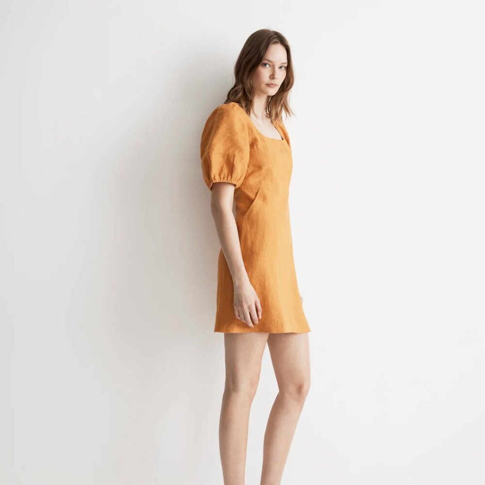 Madewell Maisie Puff Sleeve Mini Dress